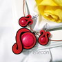 Set soutache rosu si negru