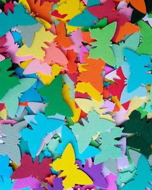 Confetti fluturi