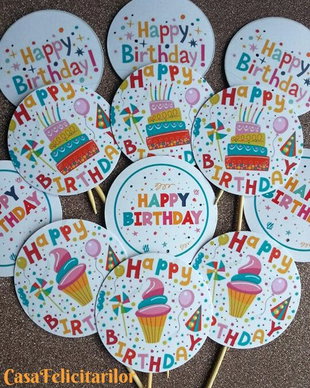 Toppers Happy birthday
