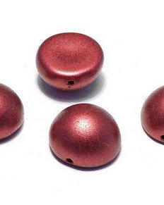 Dome, 14x8 mm, Lava Red - 01890