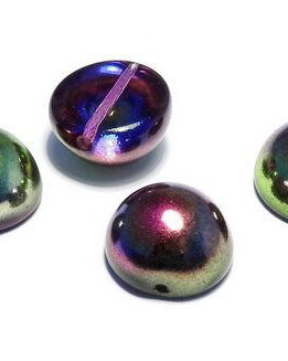 Dome, 14x8 mm, Crystal Magic Orchid - 00030-95000