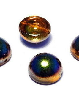 Dome, 14x8 mm, Crystal Magic Copper - 00030-95300