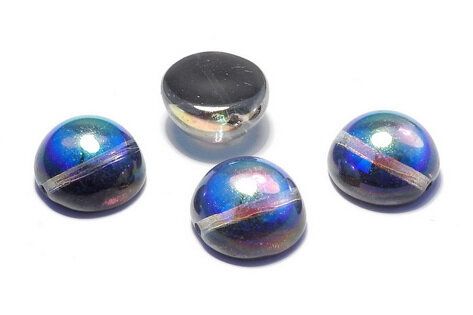 Dome, 14x8 mm, Crystal Graphite Rainbow - 00030-98537