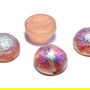 Dome, 14x8 mm, Crystal Etched Orange Rainbow - 00030-98585