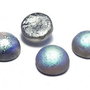 Dome, 14x8 mm, Crystal Etched Graphite Rainbow - 00030-98587