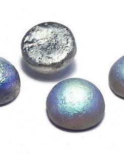 Dome, 14x8 mm, Crystal Etched Graphite Rainbow - 00030-98587