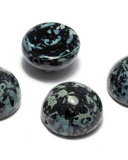 Dome, 14x8 mm, Jet Picasso - 23980-43400