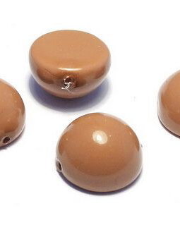 Dome, 14x8 mm, Khaki - 48193