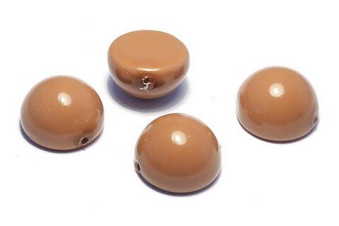 Dome, 14x8 mm, Khaki - 48193