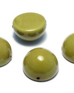 Dome, 14x8 mm, Pea Green - 48565