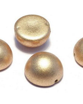 Dome, 12x7 mm, Aztec Gold - 01710