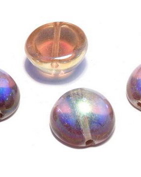 Dome, 12x7 mm, Crystal Brown Rainbow - 00030-98532
