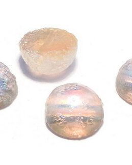Dome, 12x7 mm, Crystal Etched Lemon Rainbow - 00030-98584