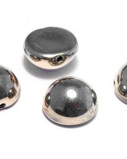 Dome, 12x7 mm, Jet Argentic Full - 23980-27500