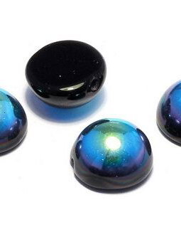 Dome, 12x7 mm, Jet AB - 23980-28701