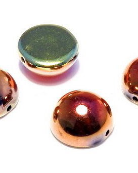 Dome, 12x7 mm, Jet California Gold Rush - 23980-98542