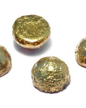 Dome, 12x7 mm, Crystal Etched Amber Full - 00030-26480