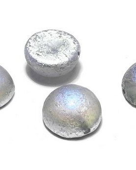 Dome, 12x7 mm, Crystal Etched Silver Rainbow - 00030-98580