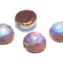 Dome, 12x7 mm, Crystal Etched Copper Rainbow - 00030-98583