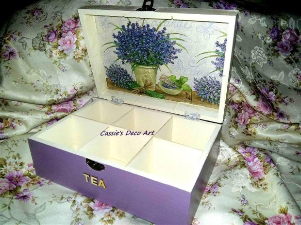 Cutie Compartimentată Ceai~Lavandă