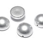 Dome, 10x6 mm, Aluminium Silver - 01700