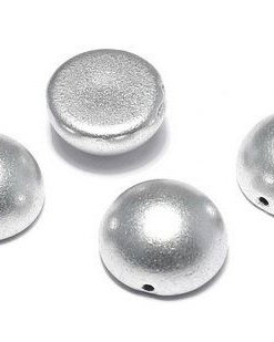 Dome, 10x6 mm, Aluminium Silver - 01700