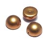 Dome, 10x6 mm, Brass Gold - 01740