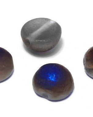Dome, 10x6 mm, Crystal Etched Azuro - 00030-22281