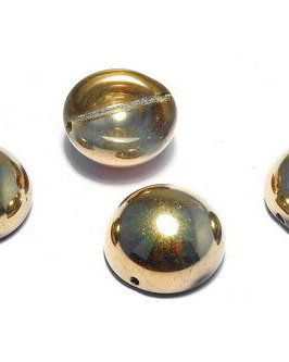 Dome, 10x6 mm, Crystal Amber - 00030-26441