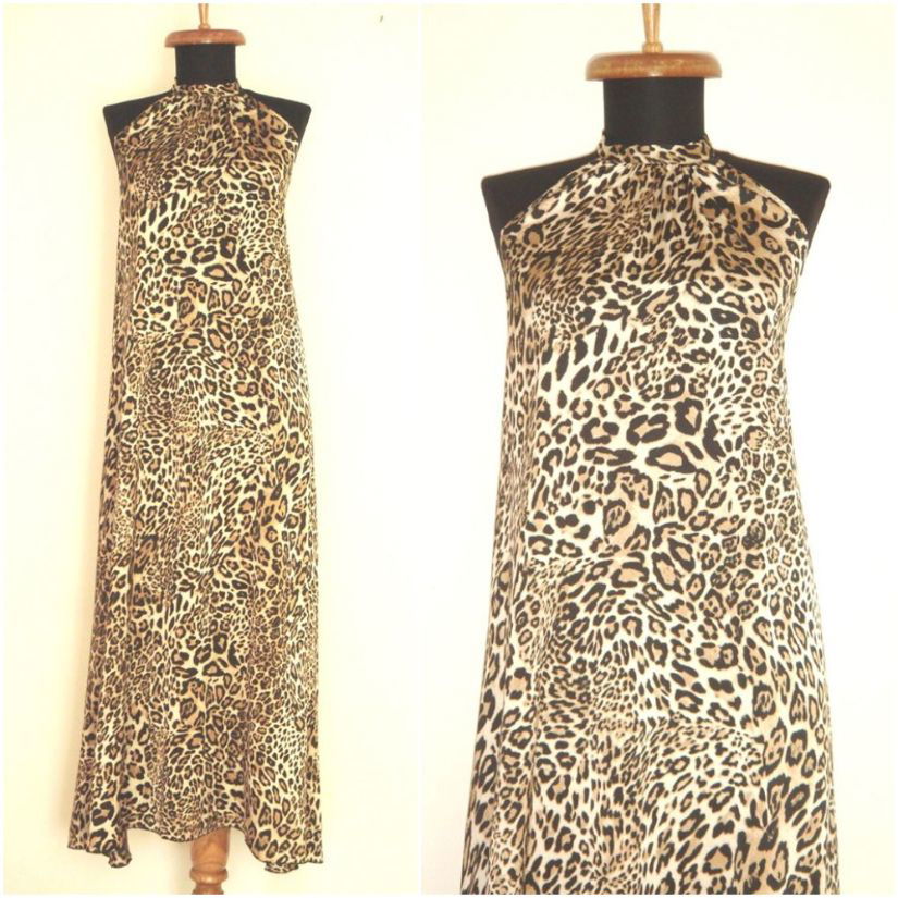 Rochie maxi, noua, animal print, leopard