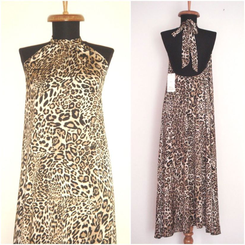 Rochie maxi, noua, animal print, leopard