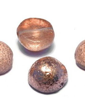 Dome, 10x6 mm, Crystal Etched Capri Gold - 00030-27181