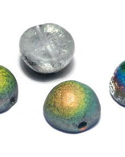 Dome, 10x6 mm, Crystal Etched Vitrail - 00030-28181