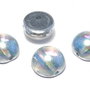 Dome, 10x6 mm, Crystal Silver Rainbow - 00030-98530