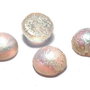 Dome, 10x6 mm, Crystal Etched Yellow Rainbow - 00030-98581