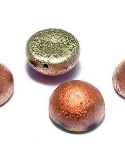 Dome, 10x6 mm, Crystal Etched California Gold Rush - 00030-98582