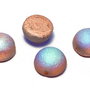 Dome, 10x6 mm, Crystal Etched Copper Rainbow - 00030-98583