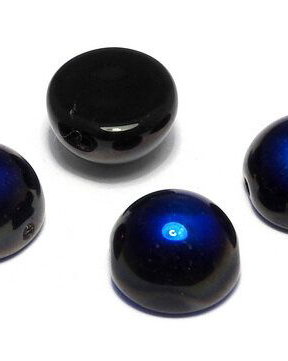 Dome, 10x6 mm, Jet Azuro - 23980-22201