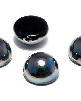 Dome, 10x6 mm, Jet Apricot Medium - 23980-29121