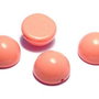 Dome, 10x6 mm, Peach Coral - 48955