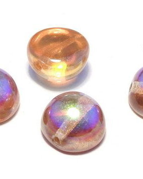 Dome, 10x6 mm, Crystal Orange Rainbow - 00030-98535