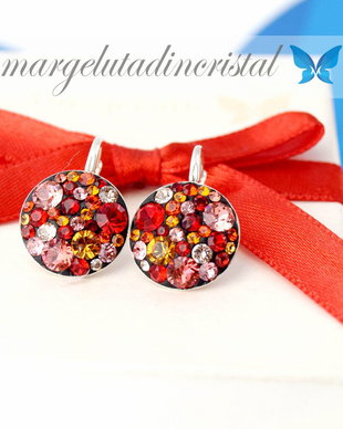 Cercei Swarovski - Multicolor Chaton / All Siam