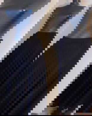 FUSTA LUNGA BUMBAC NEGRU