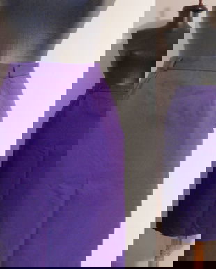 FUSTA MIDI STOFA LANA VIOLET