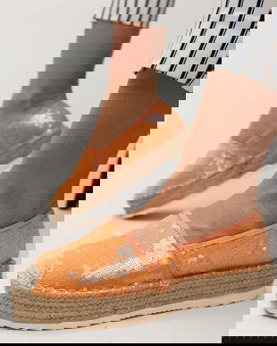 Espadrile Kavan Portocalii
