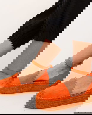 Espadrile Kailum Portocalii