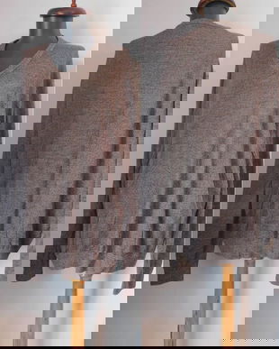 PULOVER XXL BROWN LANA PURA MERINOS