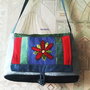 geanta colaj denim cu floare brodata