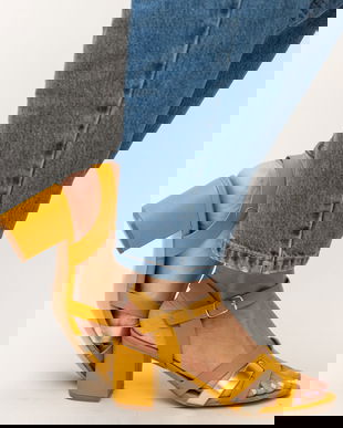 Sandale Leonida Galbene