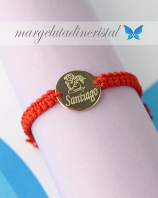 Bratara Banut / Charm 12,5 Mm - AUR 14K Ingeras/Nume